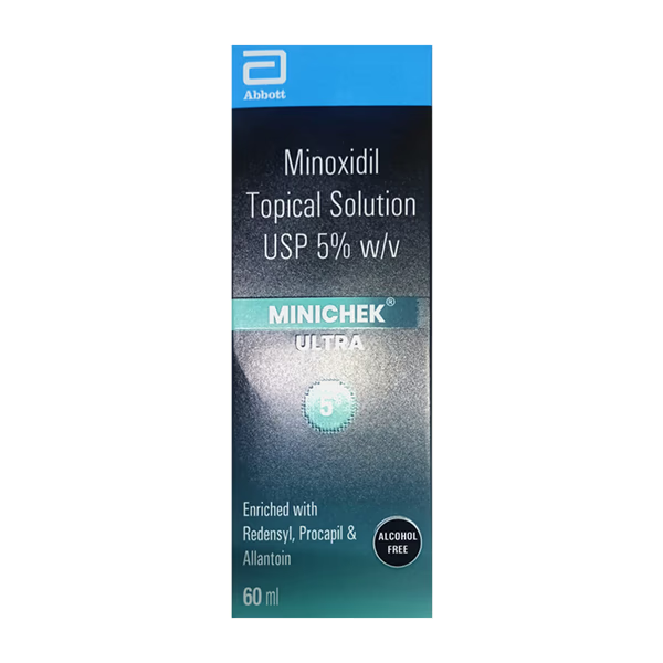 Minichek Ultra 5% Minoxidil Topical Solution (60ml)