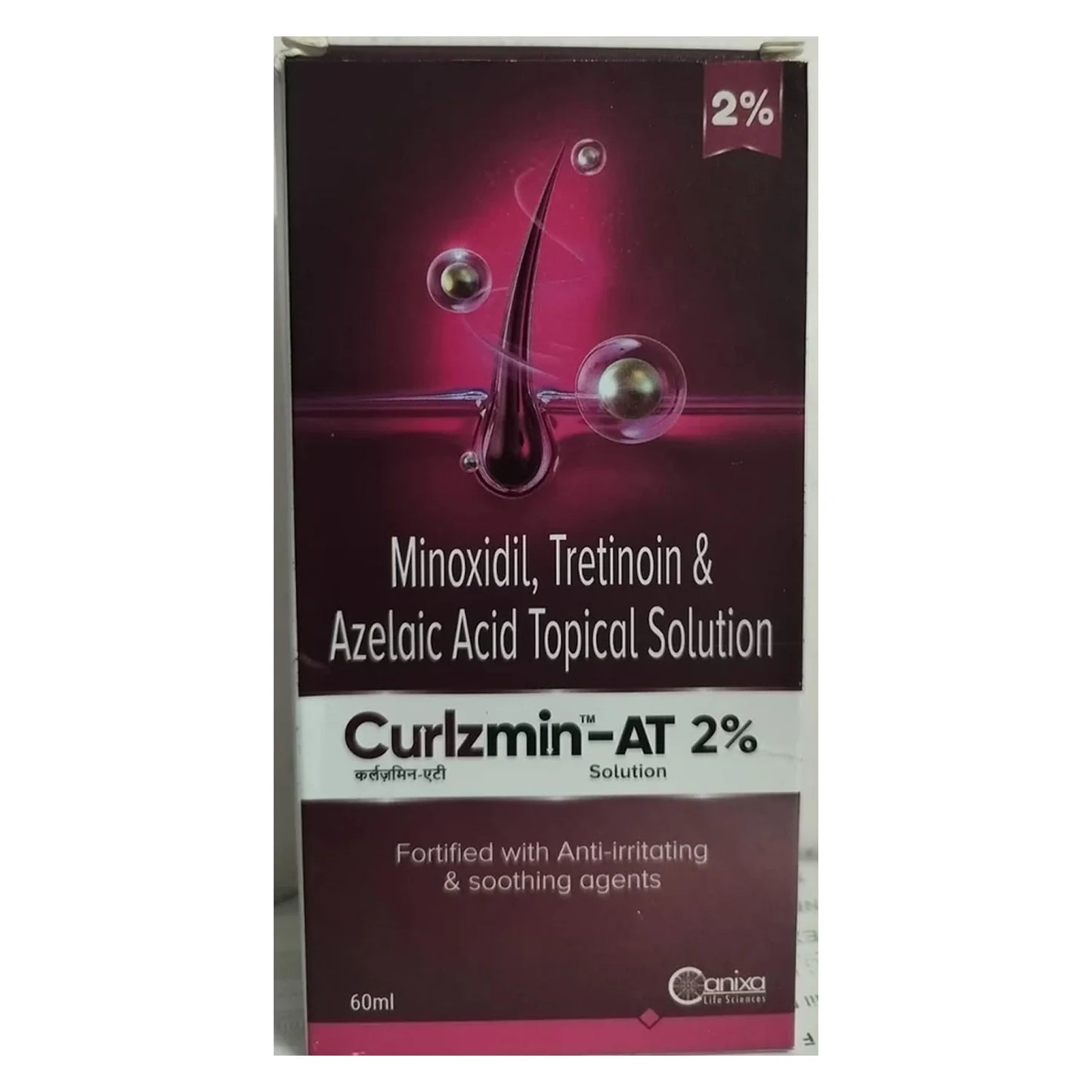 Curlzmin-AT 2% Solution is an advanced topical hair care solution 60ml