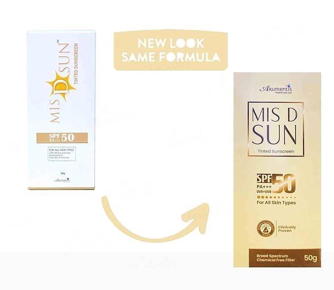 MIS D SUN Tinted Sunscreen SPF 50 PA+++ (50g)