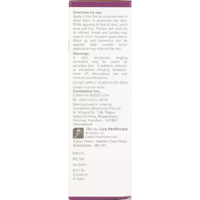 Livalite Lotion 30ml