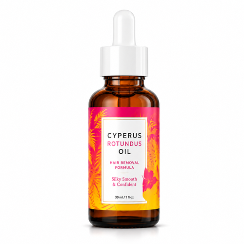 Cyperus Rotundus Hair Removal Oil, Botanical Oil For Hair Removal Spray & Smooth Skin Feel, Hair Reduction Oil for Face, Arms, Legs & Body, For Men & Women 30ml