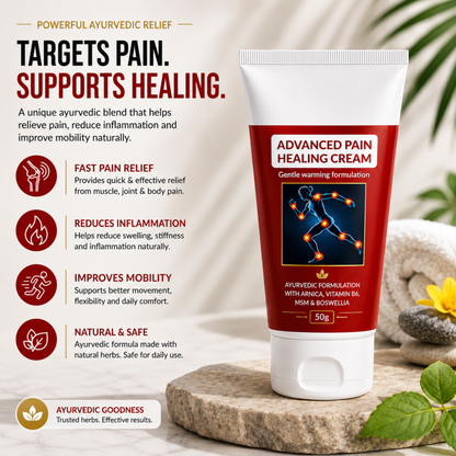 Japanese Advanced Joint & Muscle Pain Relief Healing Cream Natural Pain Relief Cream for Muscles & Joints, Fast Comfort for Back Pain, Knee Pain, Neck, Shoulders & Sprains, Enriched with Arnica, MSM, Boswellia & Vitamin B6 50g