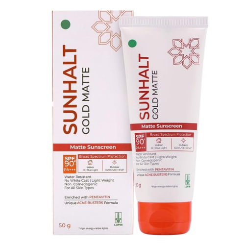 Sunhalt Gold Matte Sunscreen SPF 90 PA+++ (50g)