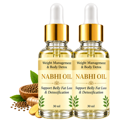 Nabhi Oil for Weight Management & Body Detox 30ml | Ayurvedic Herbal Belly Button Oil | Supports Digestive Wellness, Metabolism Balance, Relaxation & Daily Self-Care for Men & Women, 30 ML