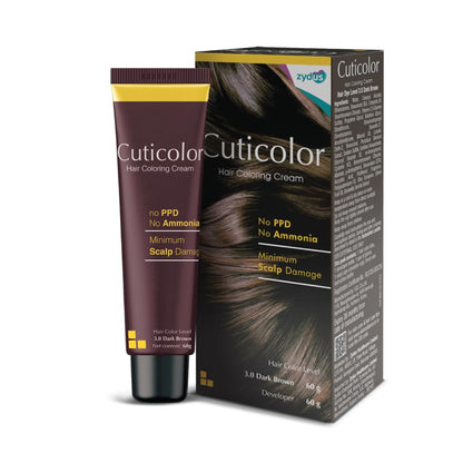 Cuticolor Hair Coloring Cream – Dark Brown 3.0 120g