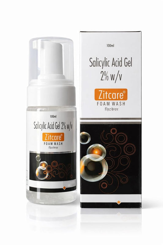 Zitcare Salicylic Acid 2% Foam Face Wash 100ml