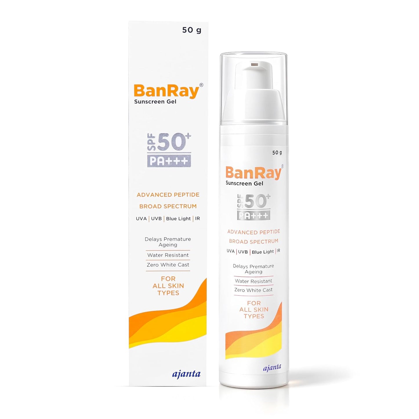 BanRay Sunscreen Gel SPF 50+ PA+++ 50g
