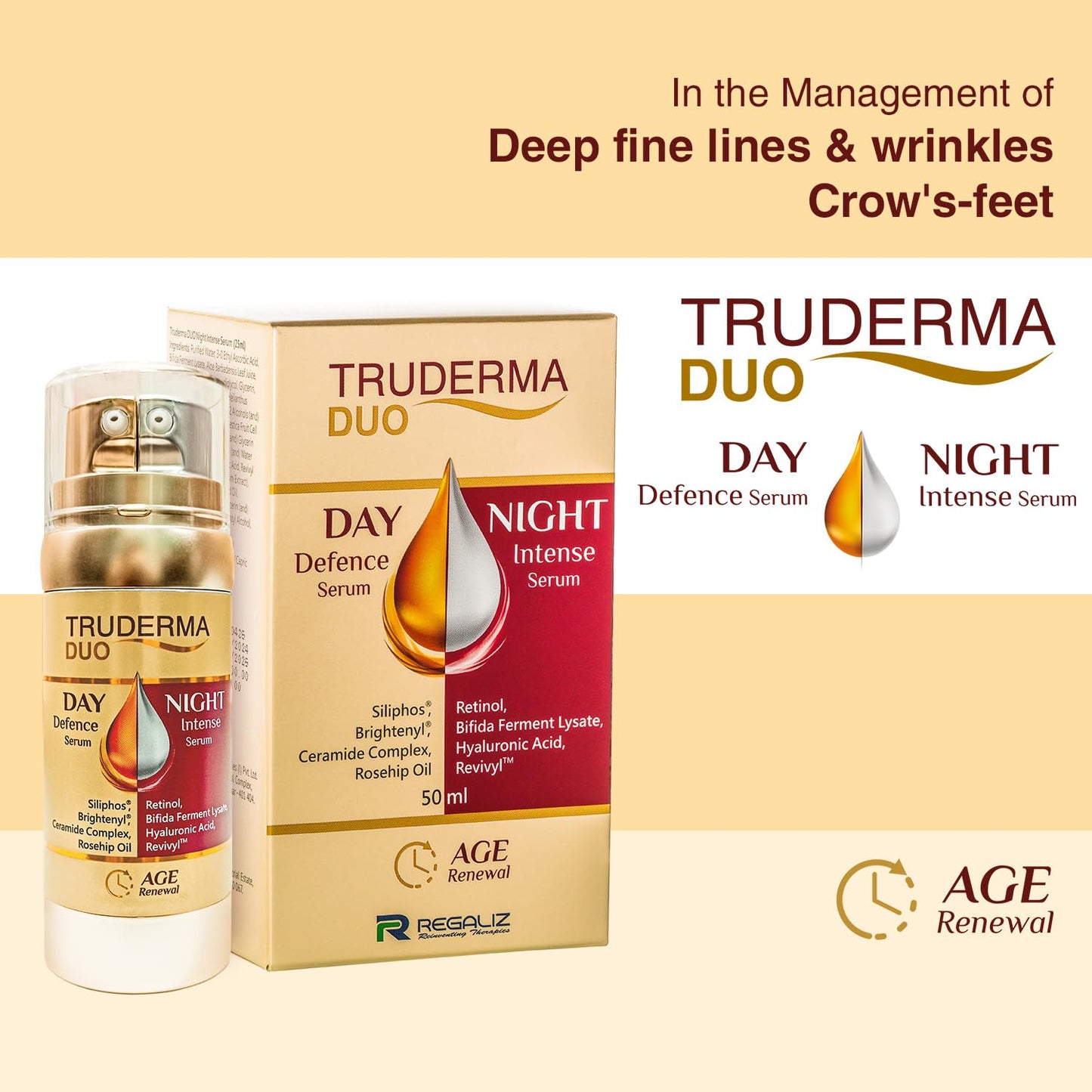 Truderma Duo Age Renewal Serum 50ml – Anti-Ageing Rejuvenation Serum