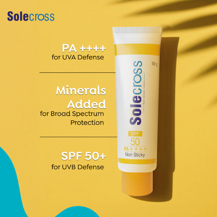 Solecross SPF 50 PA++++ Sun Block Lotion 50g