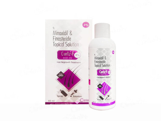 Curlz-F 3% Minoxidil & Finasteride Topical Solution 30ml