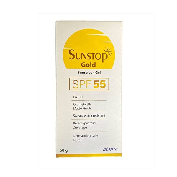 Sunstop Gold Sunscreen Gel SPF 55 PA+++ 50g