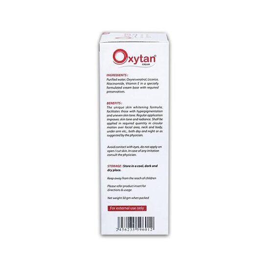 Oxytan Skin Brightening & Lightening Cream, 50gm