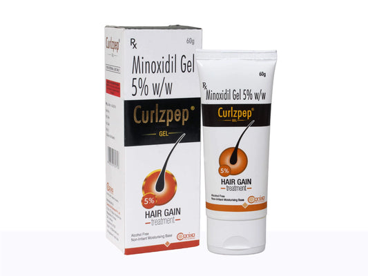 Curlzpep Minoxidil Gel 5% 60g