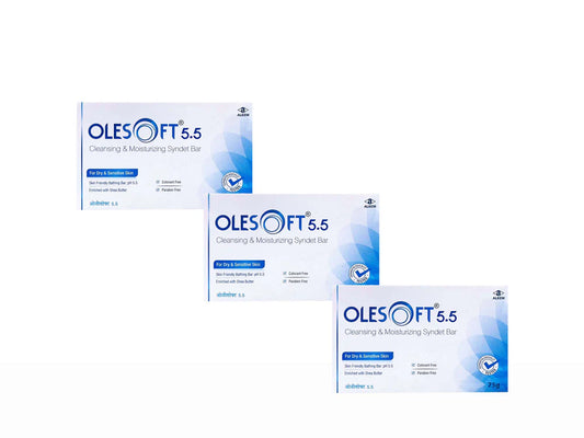 Olesoft 5.5 Cleansing & Moisturizing Syndet Bar 75g