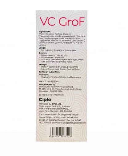 VC GroF Cellglow Liquid 30g – Anti-Ageing &amp; Hydration Serum