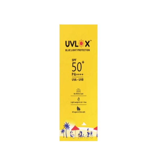 Uvlox Blue Light Protection Sunscreen SPF 50+ PA++++ 50gm