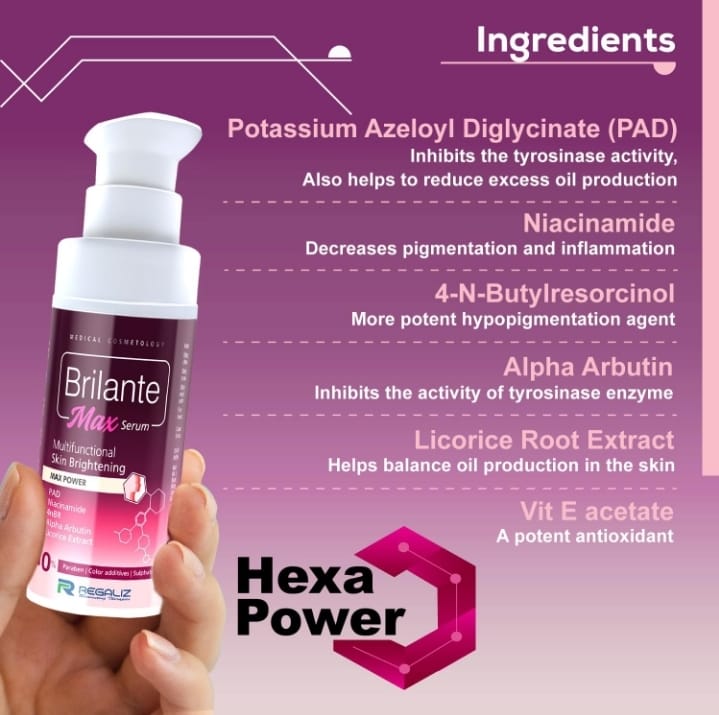 Brilante Max Skin Brightening Serum 30ml – Dark Spot & Glow Serum