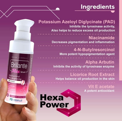 Brilante Max Skin Brightening Serum 30ml – Dark Spot & Glow Serum