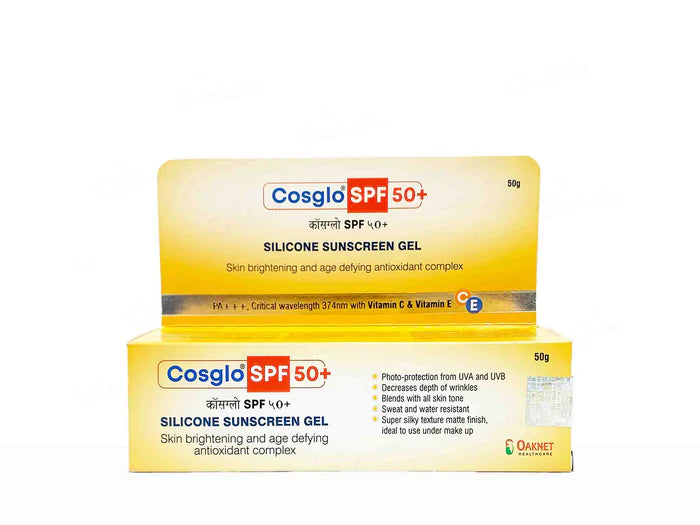 Cosglo SPF 50+ PA+++ Sunscreen Gel (50g)