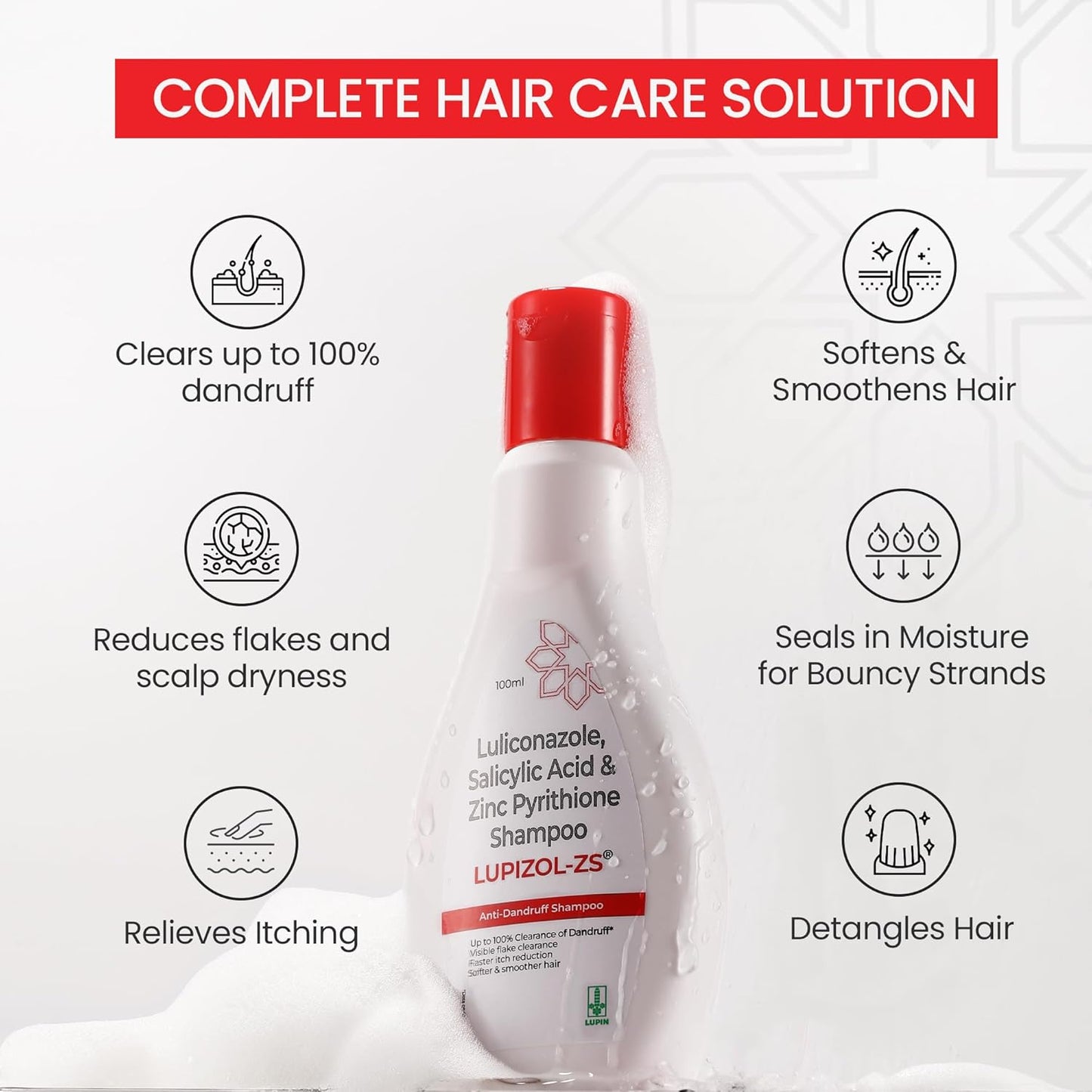 Lupizol-ZS Anti-Dandruff Shampoo (100ml)