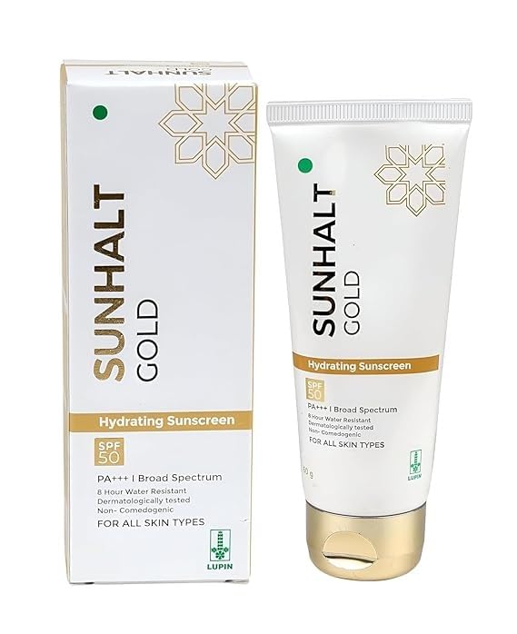 Sunhalt Gold Hydrating Sunscreen SPF 50 PA+++ 60g