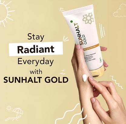 Sunhalt Gold Hydrating Sunscreen SPF 50 PA+++ 60g