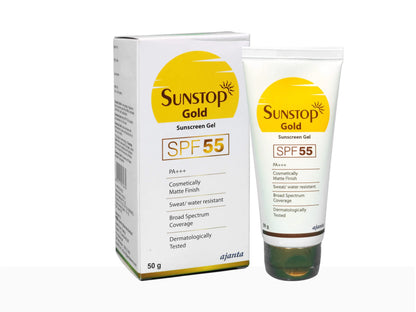 Sunstop Gold Sunscreen Gel SPF 55 PA+++ 50g